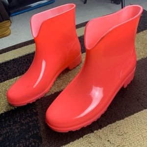 ASOS pink rain boots